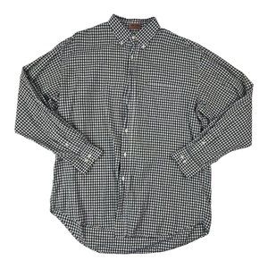 MISSONI Black & White Check L/S Cotton Button Down Mens Size‎ XL